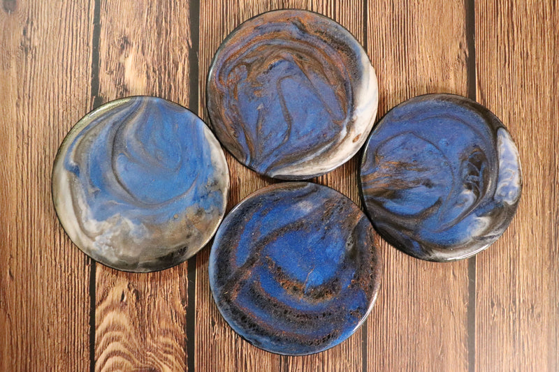 Blue Crater Coasters