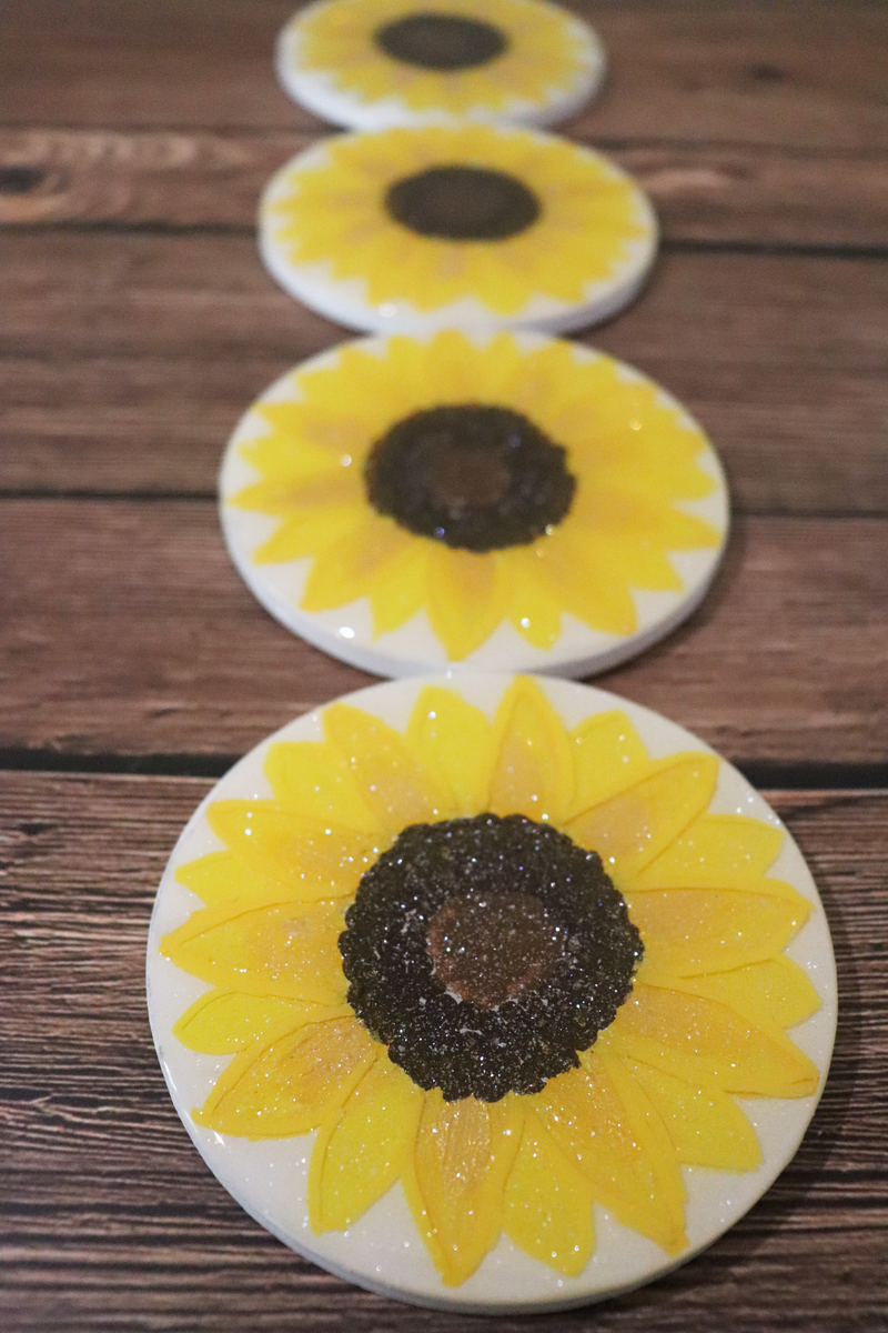 Sunflower Coasters