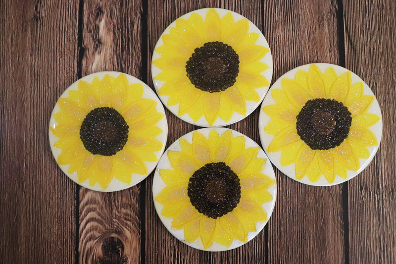 Sunflower Coasters