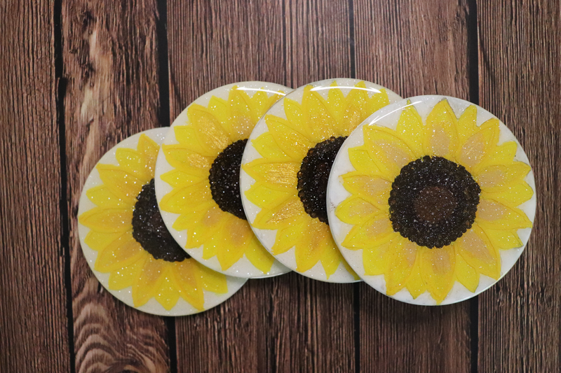 Sunflower Coasters