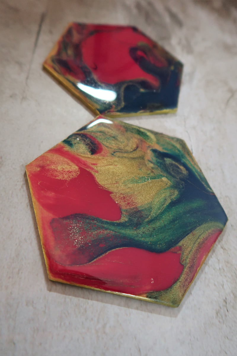 Handcrafted Resin Art Coasters