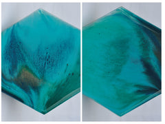 Teal - Handcrafted Resin Art Coasters