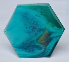 Teal - Handcrafted Resin Art Coasters